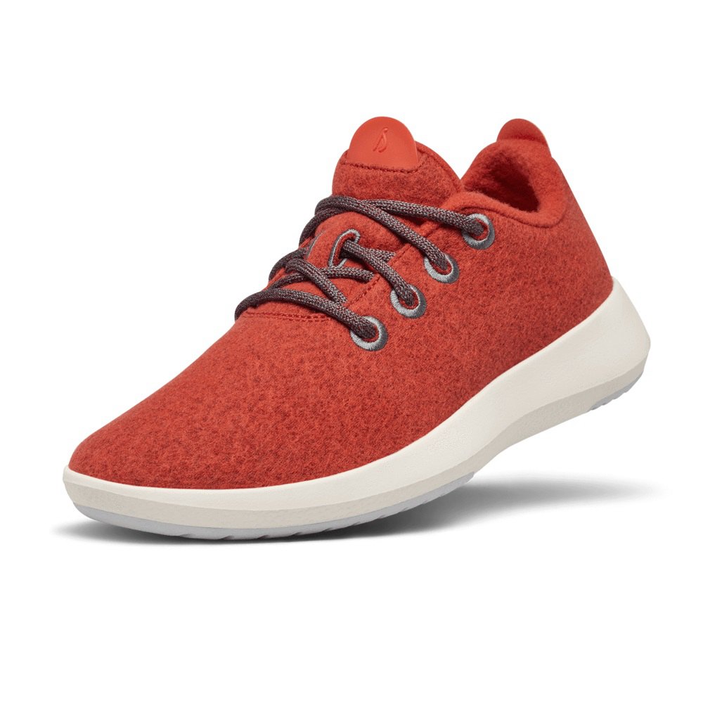 Allbirds Men's Wool Runner Mizzles - Sneakers Red - BDU237059